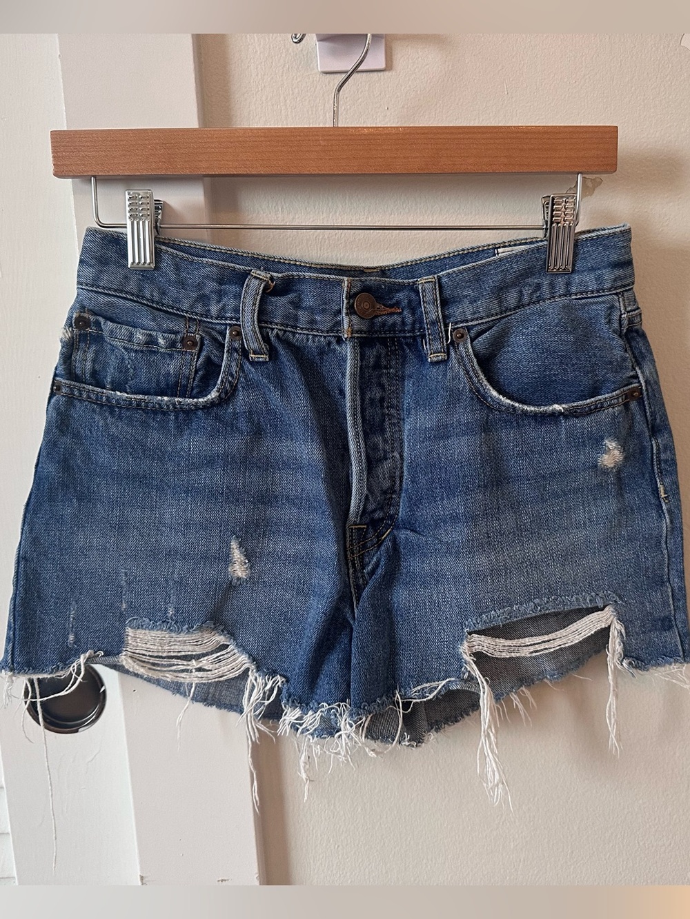 Free People Denim Shorts - Blue